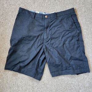 Tommy Bahama Black Flat Front Chino Shorts